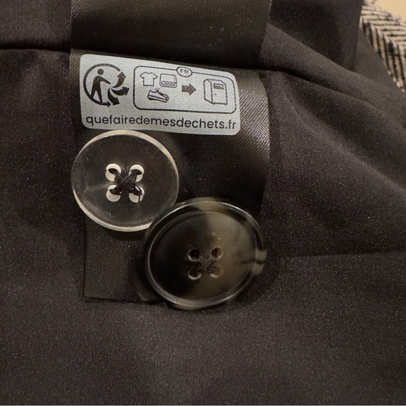 H&M black and white. Double-breasted Jacket. Size XXL - Picture 5 of 6